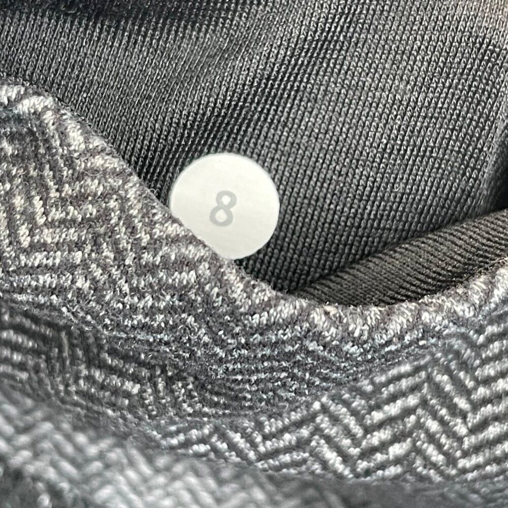 Lululemon Wunder Under Legging Low Rise Black Gray Herringbone 8 - Picture 5 of 10